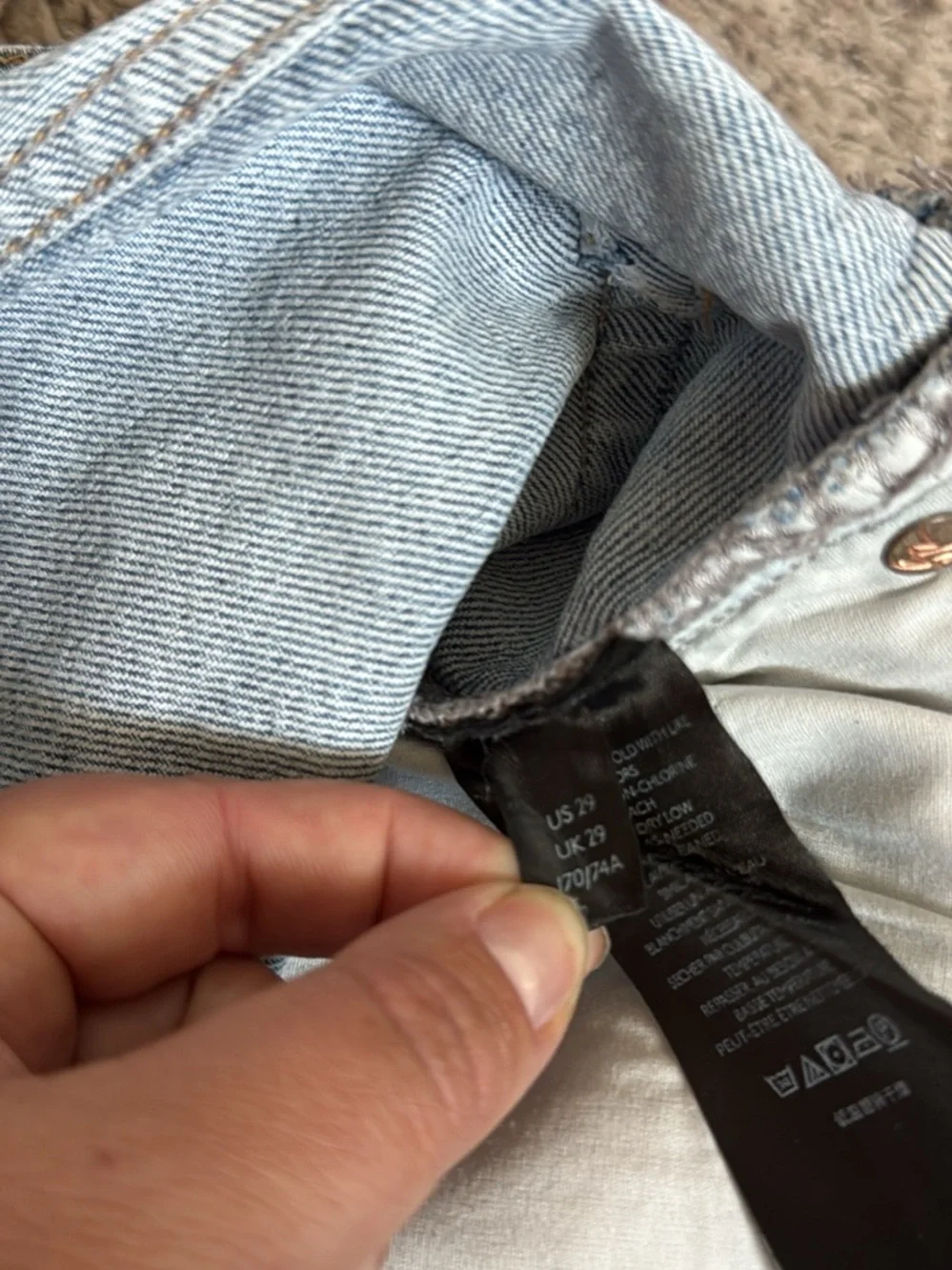 We The Free Light Blue High-Rise Distressed Jeans - Picture 8 of 8